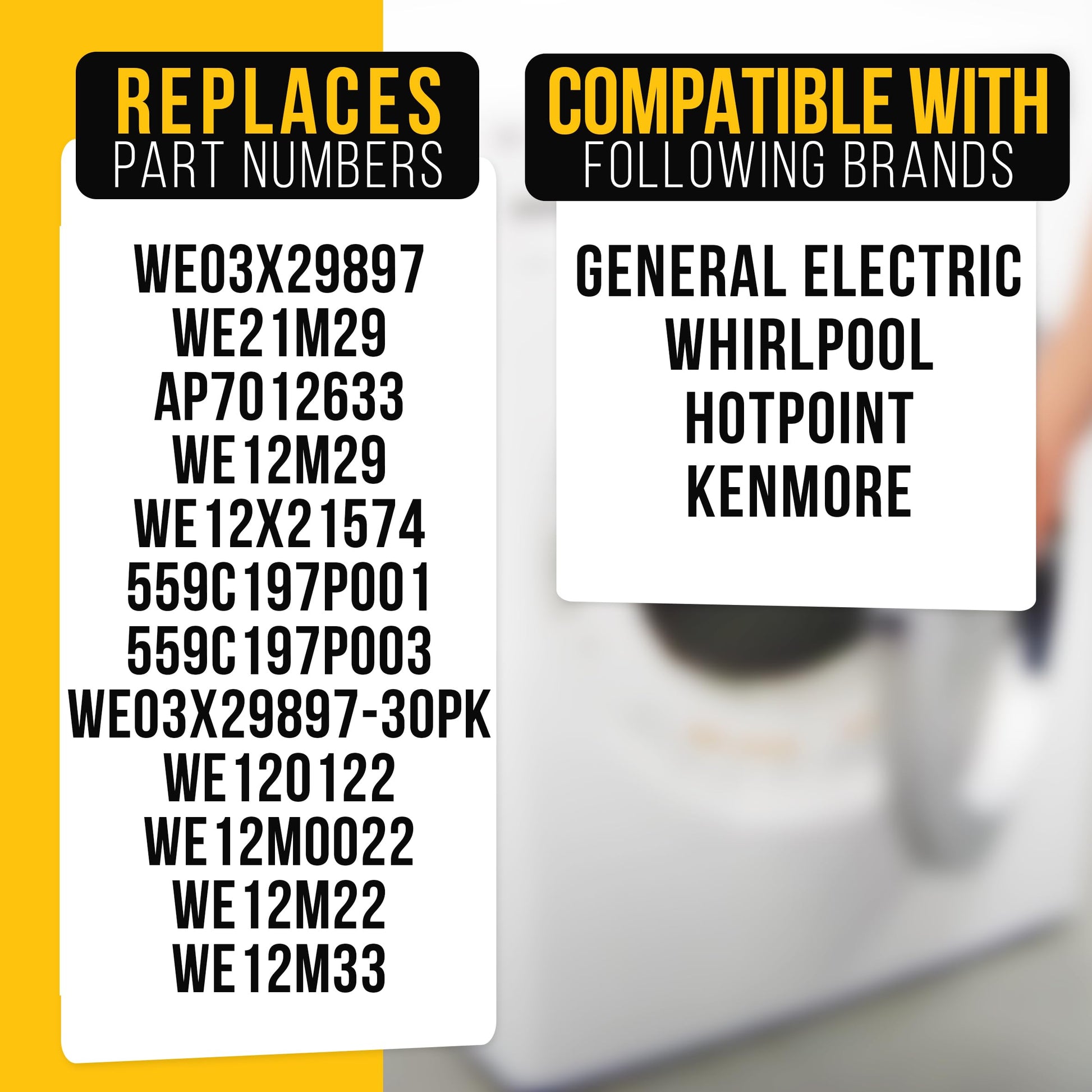 PartsBroz WE12M29 WE03X29897 Dryer Belt Drive fits for GE Dryer Belt Replacement, Whirlpool, Hotpoint, Kenmore Parts WE12M22 PS16542496 WE12M33 for GTD33EASK0WW GTD42EASJ2WW GTD42GASJ2WW GTD45EASJ2WS