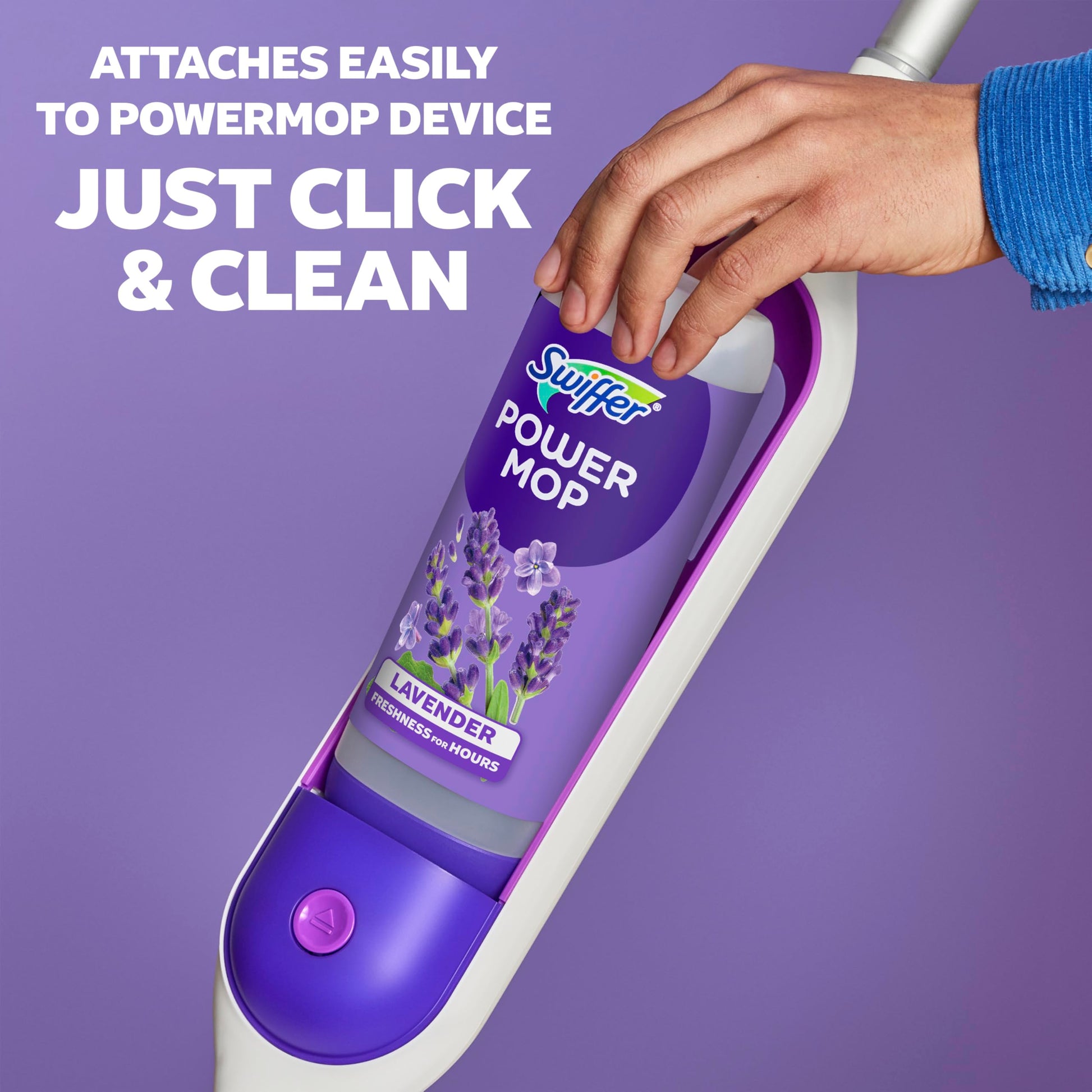 Swiffer PowerMop Floor Cleaning Solution with Lavender Scent, Triple Pack