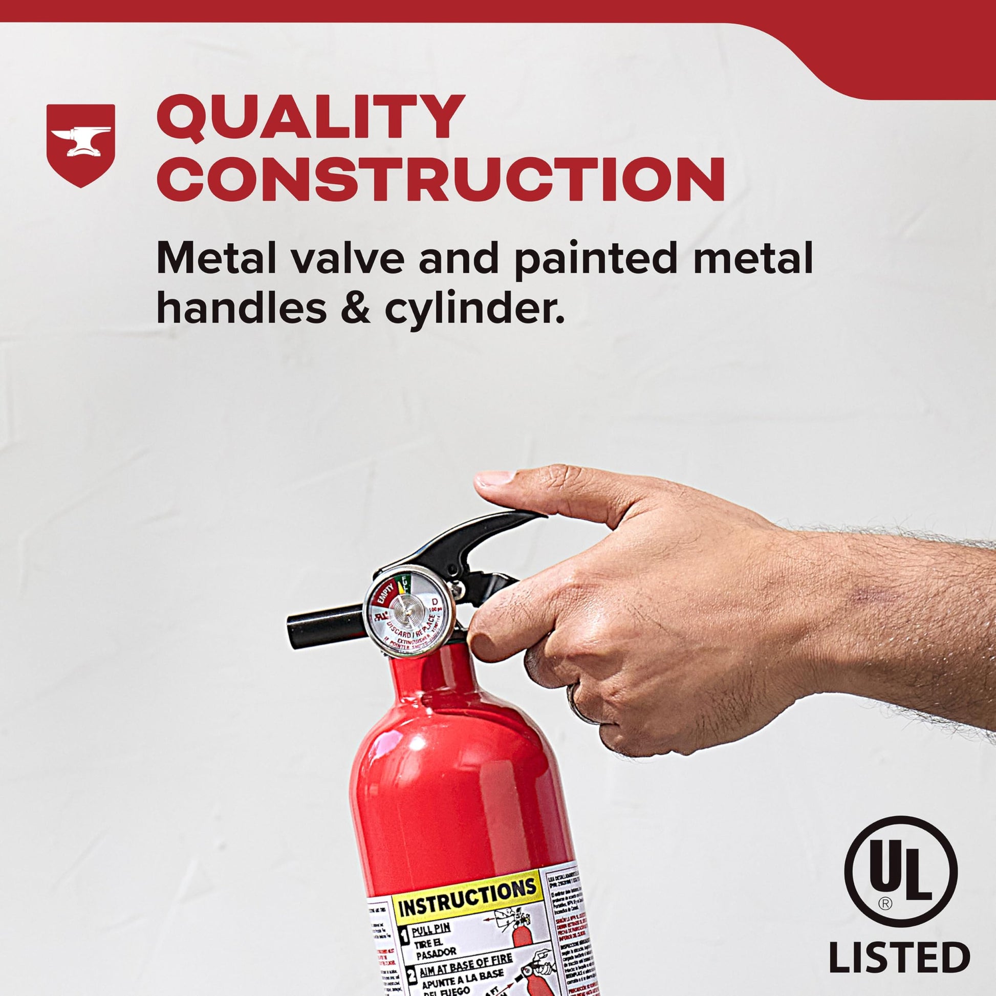 Kidde, FA110G, Multi Purpose Fire Extinguisher for Home, Office, Dorm, Residential, 1A10BC