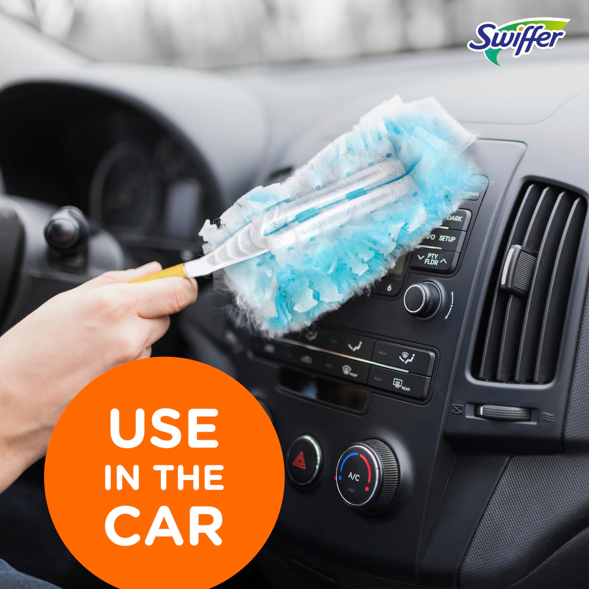 Swiffer Dusters Refill for Cleaning, Made by SWIFFER, Feather & Microfiber Duster Disposable Alternative, for Dusting Furniture, Blinds, Ceiling Fans, Walls, Helps Remove Allergens, Unscented, 18ct​