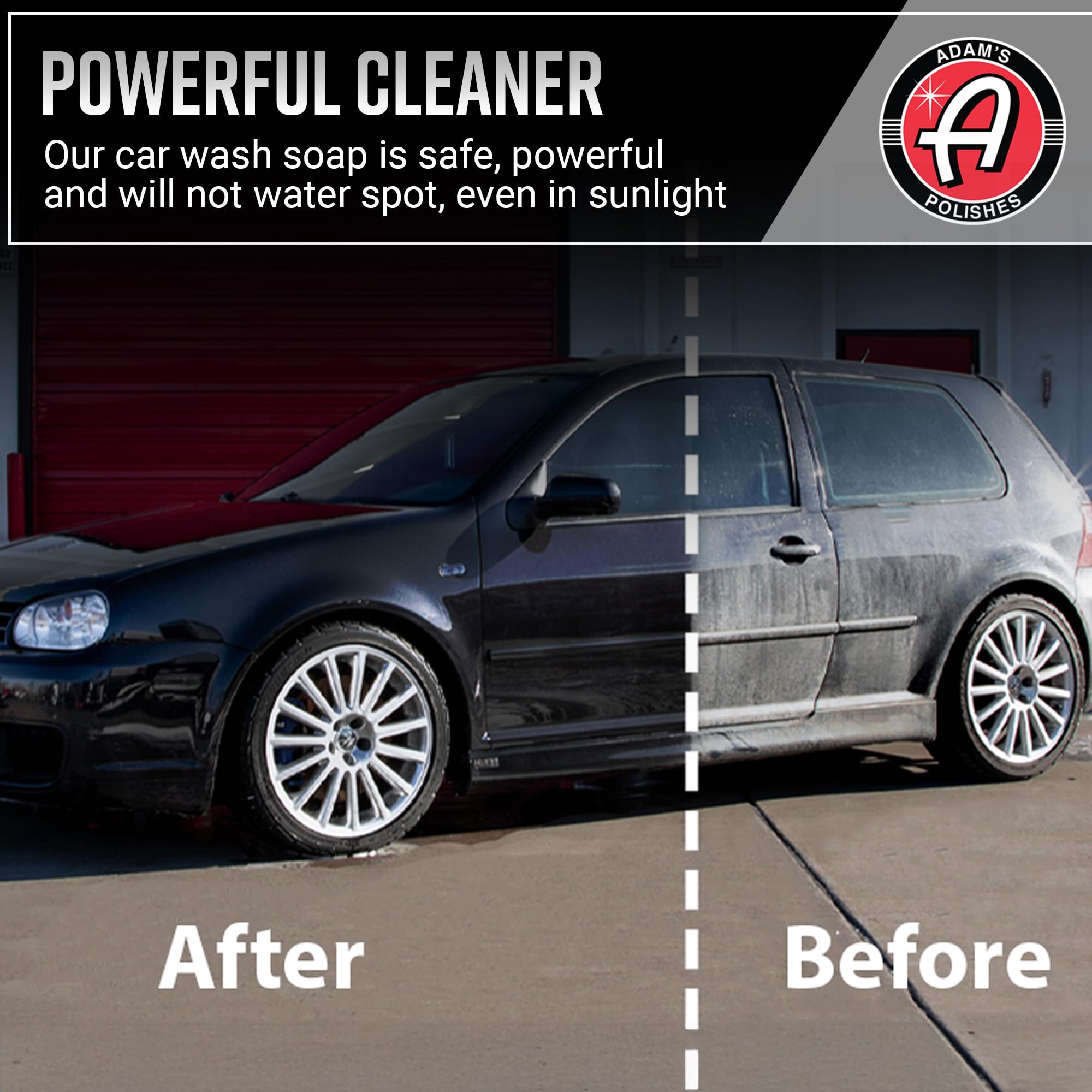 Adam's Polishes Car Wash Shampoo (Gallon) - pH Best Car Wash Soap For Snow Foam Cannon or Gun For Pressure Washer & 5 Gallon Bucket, Powerful Safe Spot Free Cleaning Liquid Auto Detergent