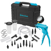 DURATECH 2 in 1 Brake Bleeder Kit, Brake Fluid Bleeder Kit with Handheld Vacuum Pump, for Automotive, Organized in Portable Case