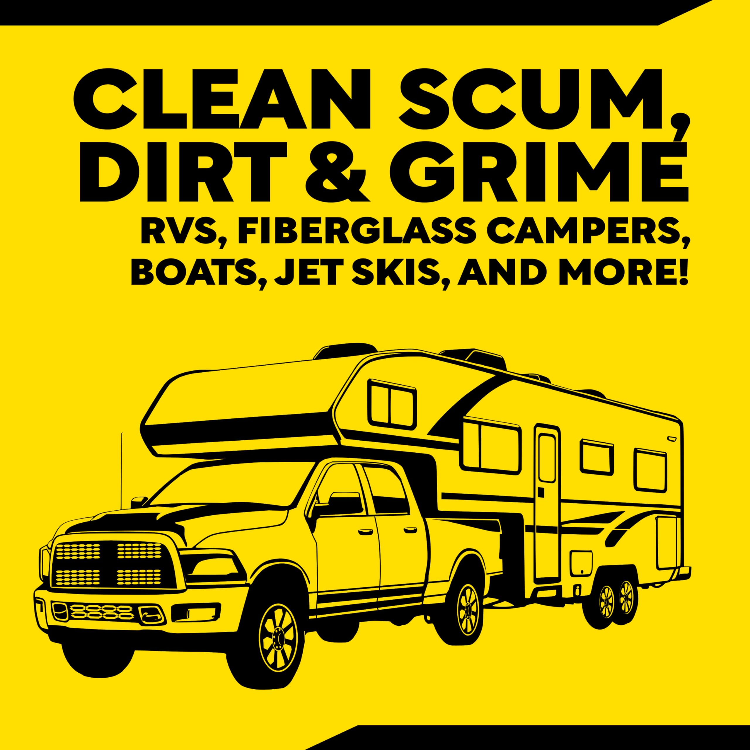Meguiar's M43 Marine/RV Boat Wash, pH-Balanced Boat/RV Wash for Protecting Fiberglass and Gel Coat, Streak-Free Shine that Keeps Surfaces Clean and Protected, 64 Oz