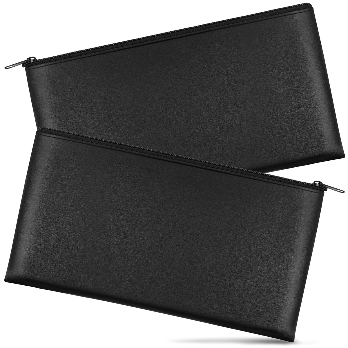 2 Stück Geldbeutel mit Reißverschluss, 11x6,1 Zoll Geldbeutel, Banktasche, Geldsack, Scheckmappe, Kosmetika