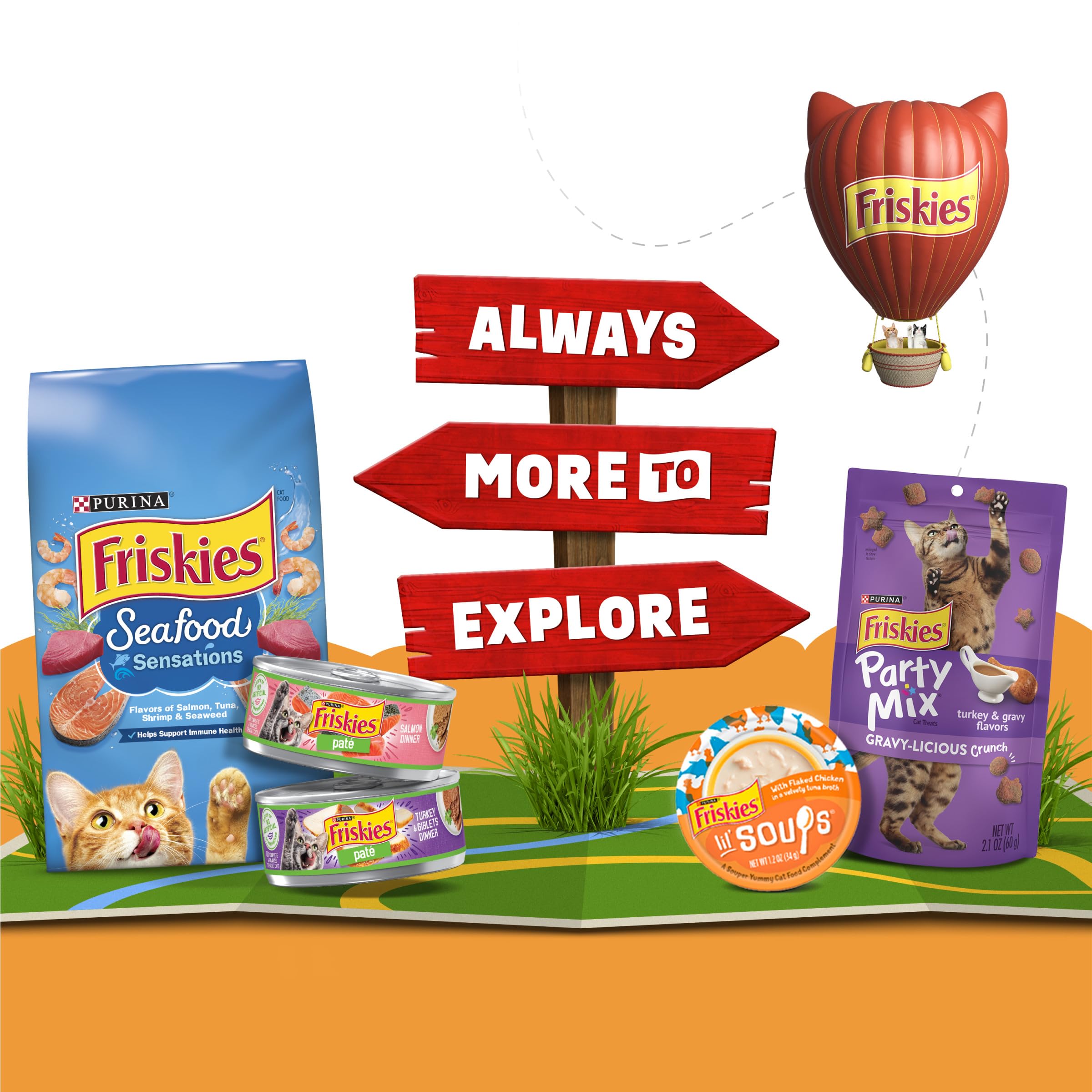 Purina Friskies Grain Free Lickable Cat Food Toppers Lil’ Soups With Sockeye Salmon in Chicken Broth - (Pack of 8) 1.2 oz. Cups