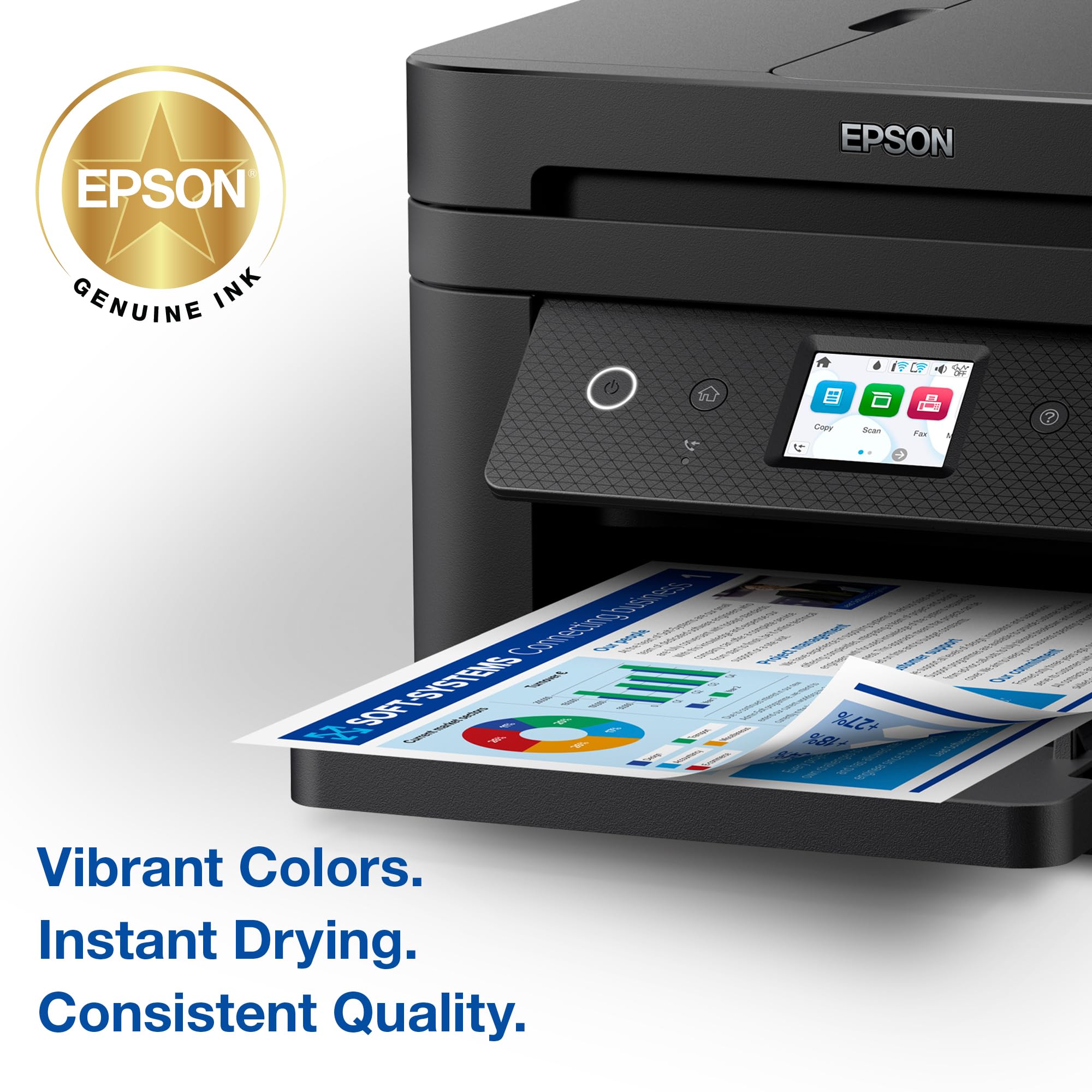 Epson 222 Claria Ink Standard Capacity Black Cartridge (T222120-S) Works with Workforce WF-2960, Expression XP-5200