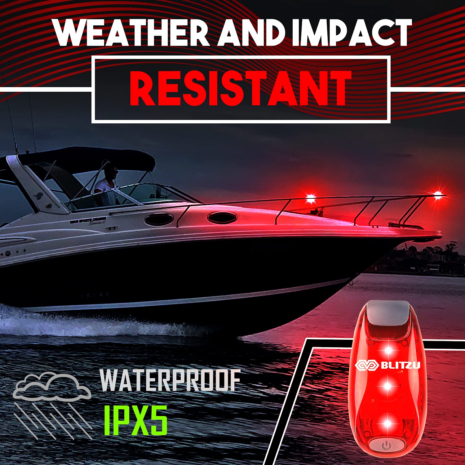 4 Pack LED Safety Light, Clip on Reflective Gear Lights for Walking at Night, Running, Jogging, High Visibility Strobe Light Accessories for Runners, Kids, Hiking, Kayak, Cycling, Camping, Boat Red