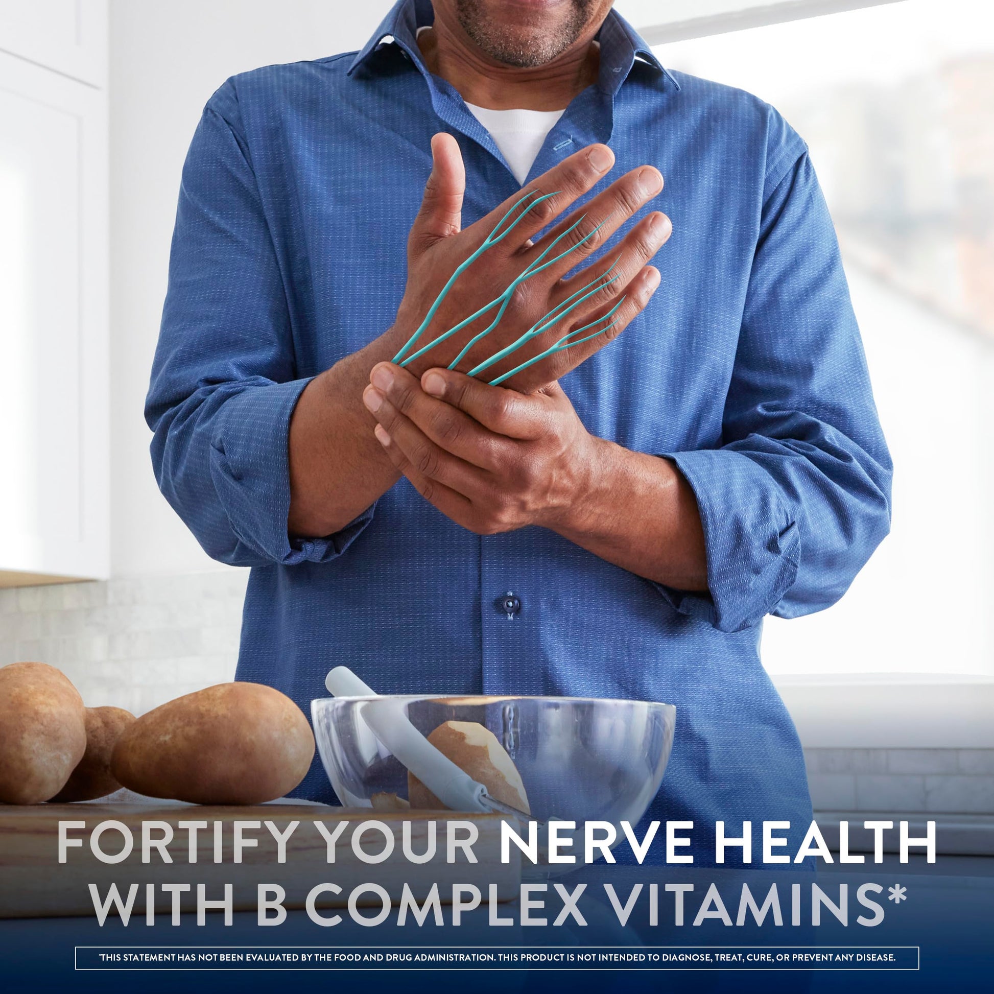 Nervive Nerve Health, with Alpha Lipoic Acid, to Fortify Nerve Health and Function in Fingers, Hands, Toes, & Feet*, and Support Healthy Circulation, ALA, Vitamins B12, B6, & B1, 30 Tablets
