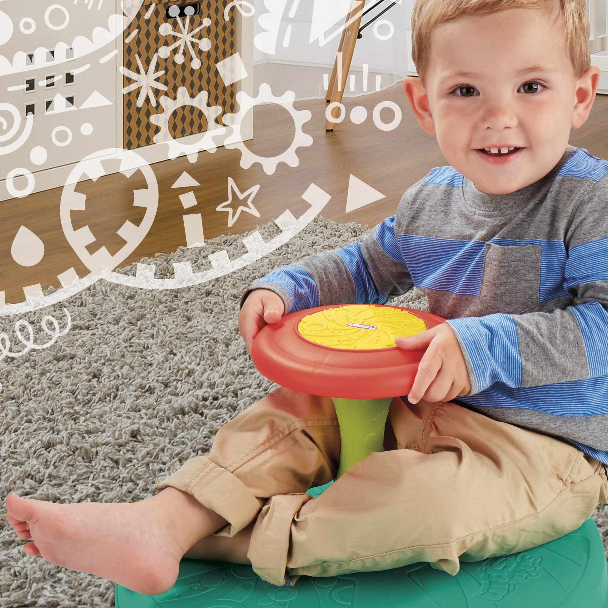 Playskool Sit ‘n Spin Classic Spinning Activity Toy for Toddlers Ages Over 18 Months (Amazon Exclusive)