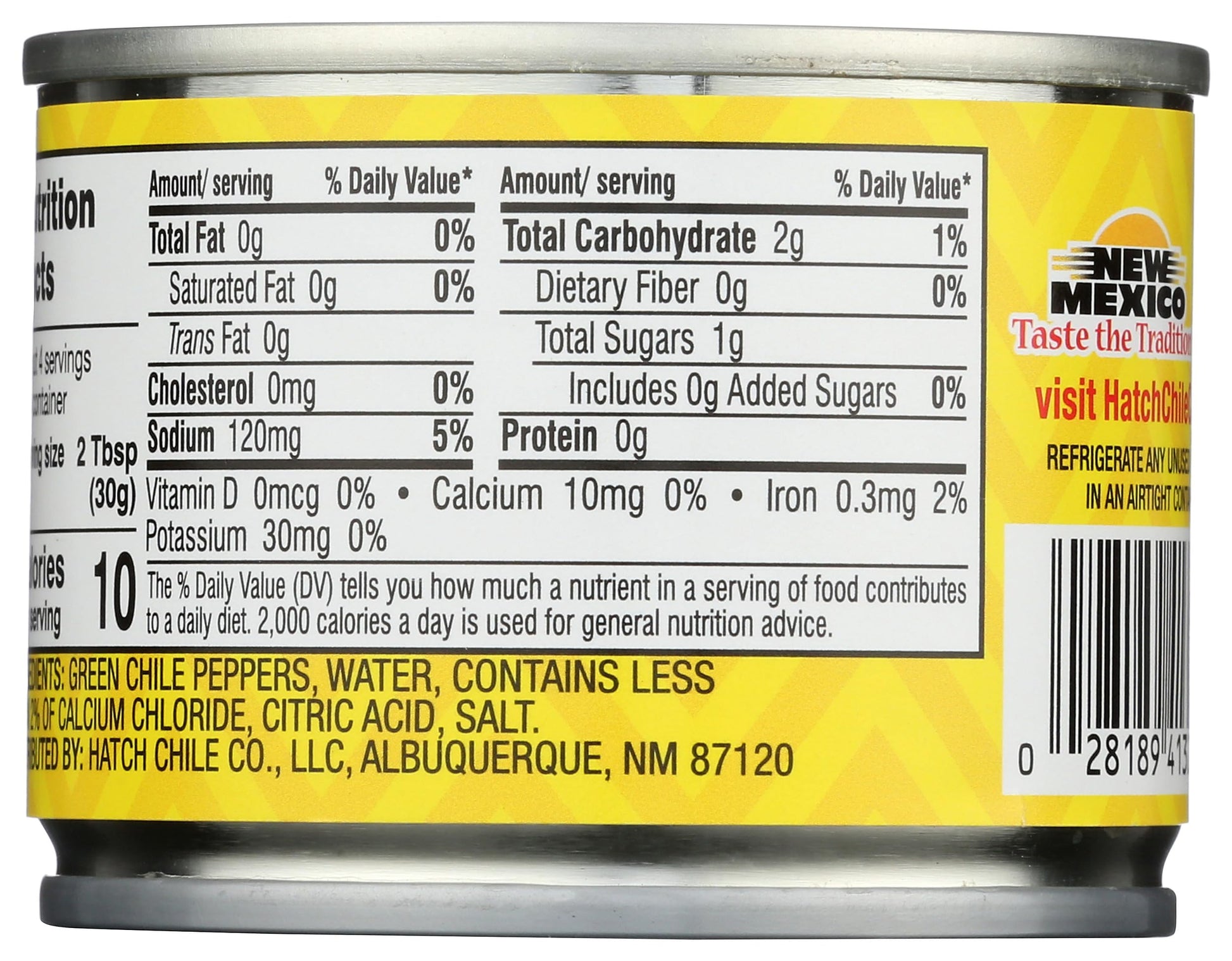 Hatch Mild Diced Green Chilies, 4 Oz