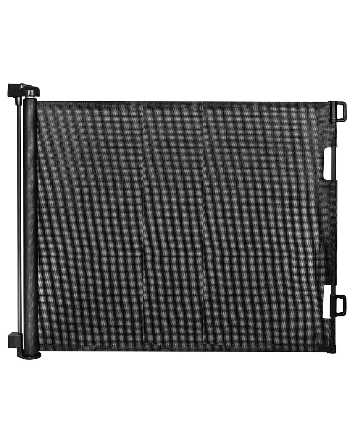 Veraste Retractable Baby Gate for Doorways and Stairs, Mesh Safety Gate for Pet, Indoor & Outdoor Use, One-Hand Operation, Easy Installation, 33.6" Tall, Expands to 55" Wide（Black,33.6"x55")