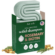 Kitsch Rosemary & Biotin Shampoo Bar - For Hair Growth, Strengthening, Thickening & Volumizing Shampoo for Women and Men - Free of Parabens, Sulfates & Silicones - Made in USA - 3.2 oz