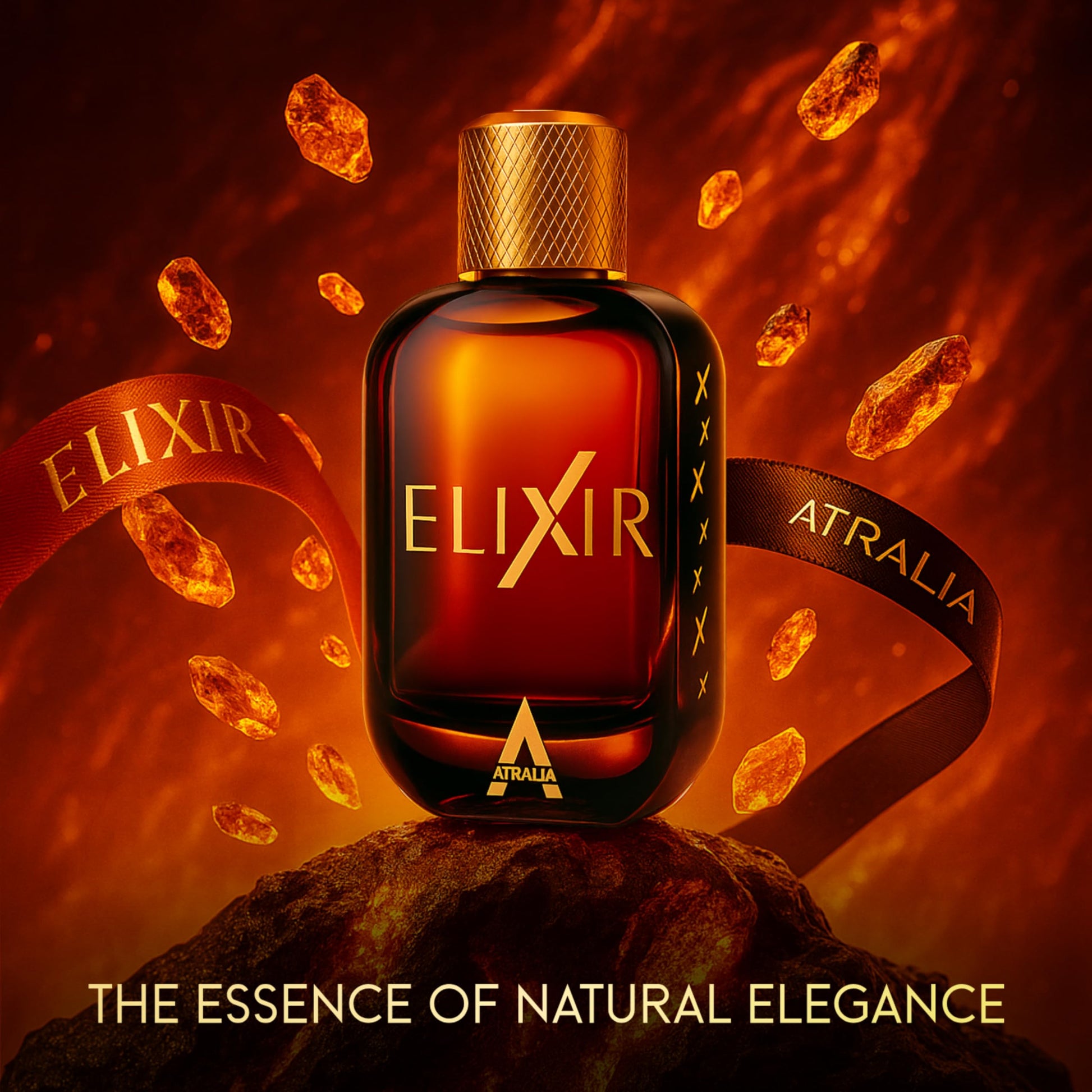 Atralia Elixir Eau De Parfum for Men 100Ml 3.4Oz - Luxurious and Long Lasting Fragrances with Notes of Fougere and amber - Best Alternative for Le Male