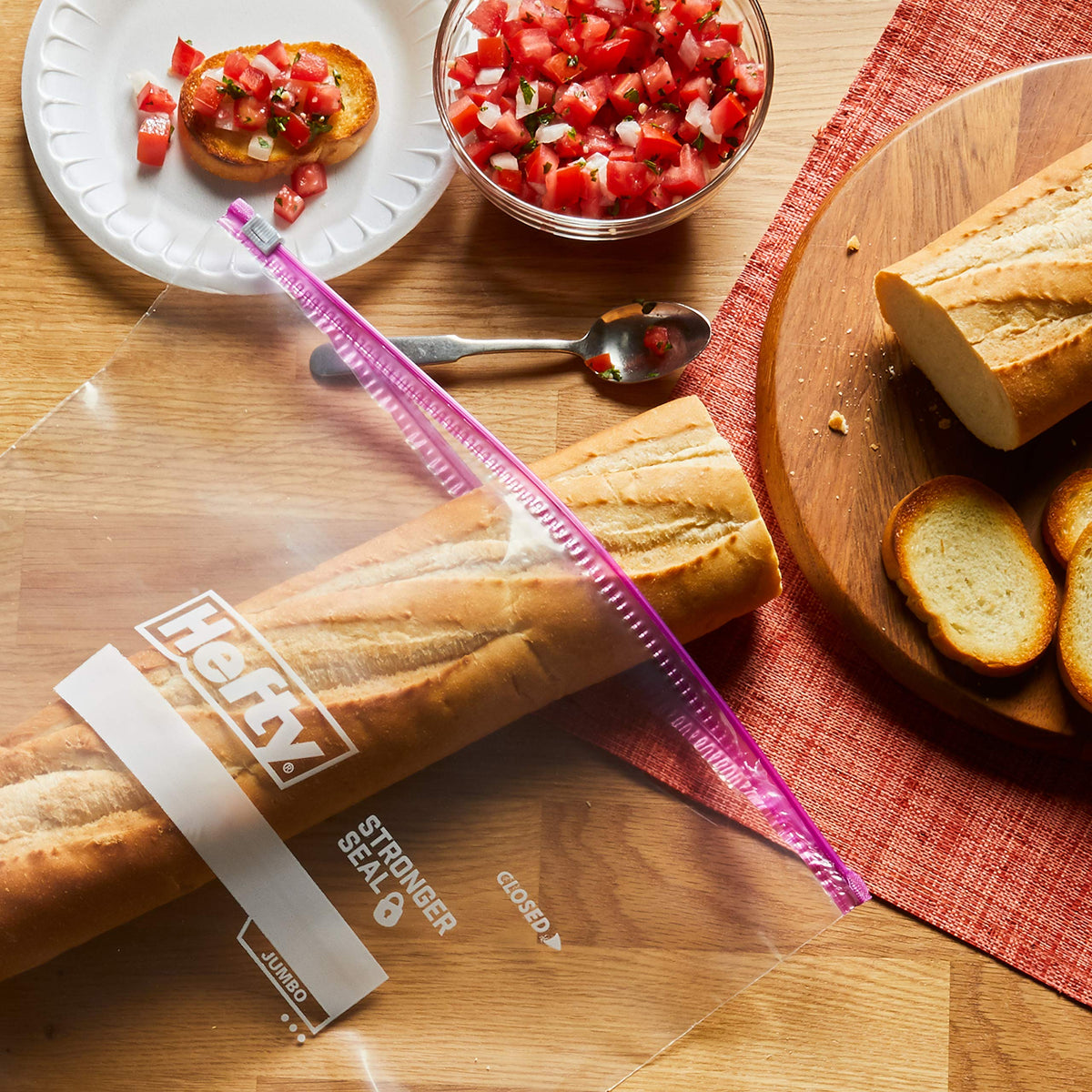 Hefty Slider Jumbo Aufbewahrungsbeutel, 2,5 Gallonen, 3 Schachteln à 15 Beutel (insgesamt 45)