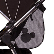 J.L. Childress Disney Baby Side Sling Stroller Cargo Net - Stroller Organizer Attachment for Storage, Mesh Bag for Baby Accessories, Universal Fit - Mickey, Black
