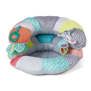 Infantino 2-in-1 Bauchlage & Sitzhilfe, Baby-Bodensitz für Bauchlage & frühes Sitzen, weich, stützend, mit ansprechenden Spielsachen, Tukan