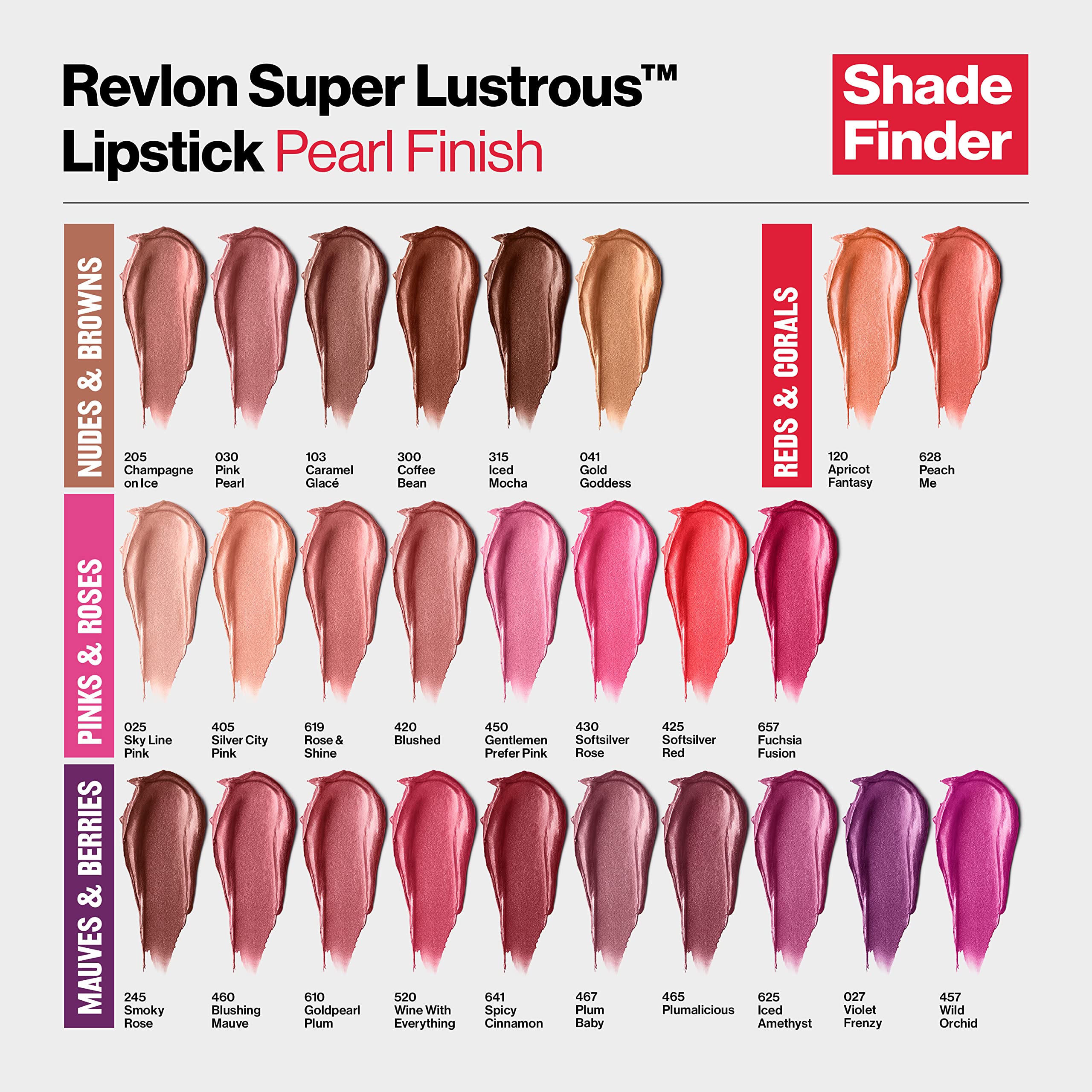 Revlon Super Lustrous Lipstick, Creamy Formula For Soft, Fuller-Looking Lips, Moisturized Feel, Iced Amethyst (625), 0.15 oz