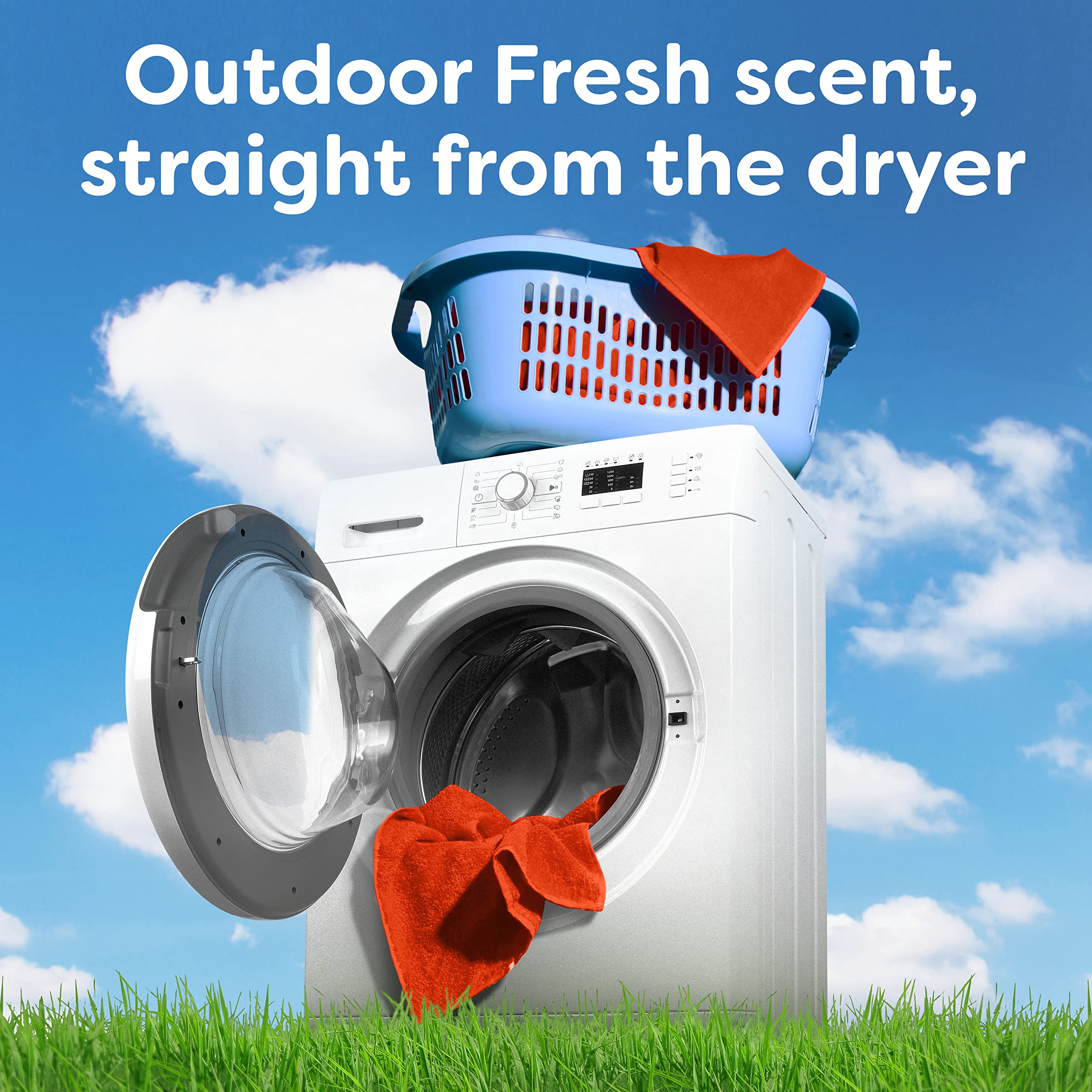 Bounce Dryer Sheets Laundry Fabric Softener, Outdoor Fresh Scent, 240 Count