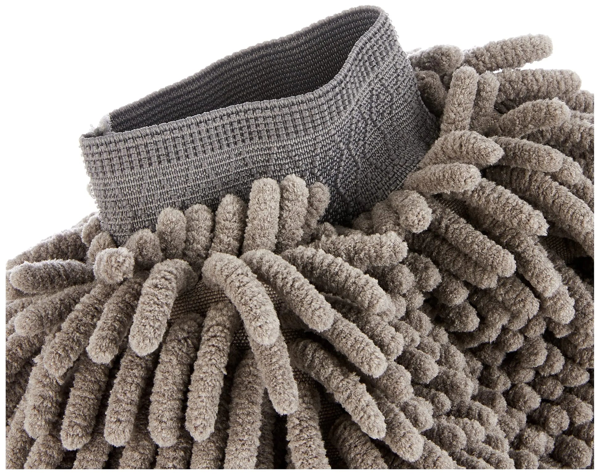 Amazon Basics Absorbent Microfiber Car Wash Drying Mitts, 2 Pack, Gray, 10.44" L x 9.06" W