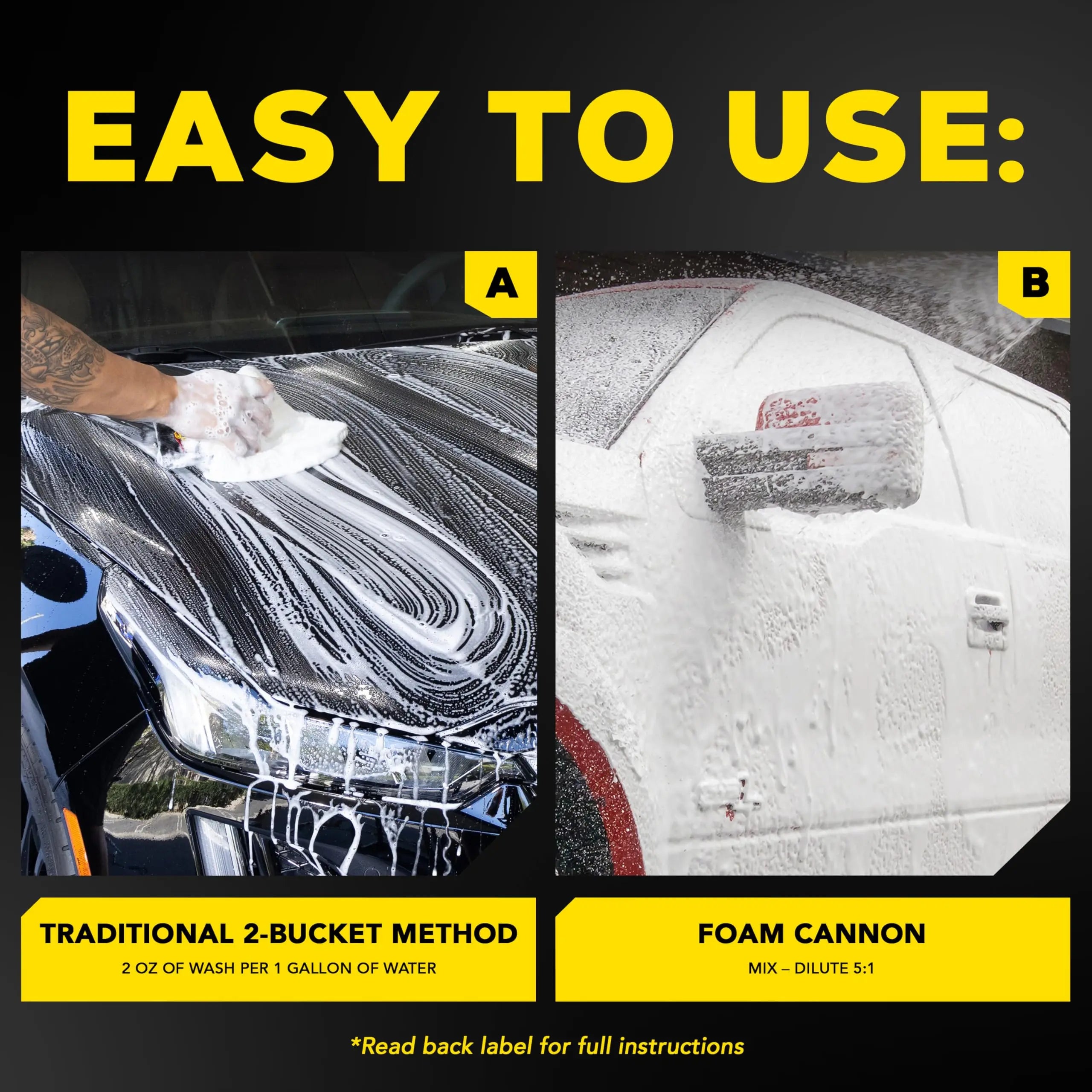 Meguiar's Gold Class Car Wash, Car Wash Foam for Car Cleaning - 1 Gallon Container
