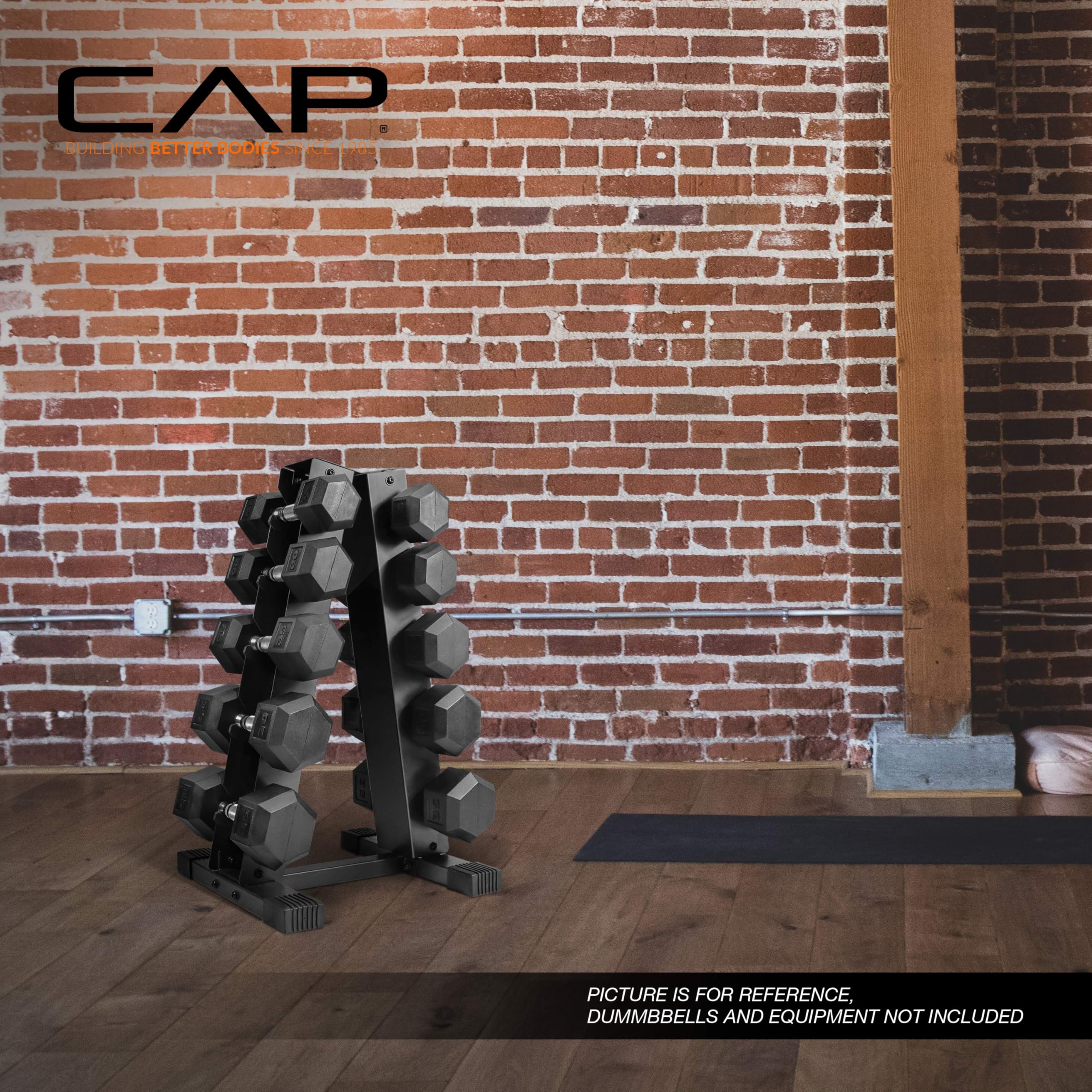 CAP Barbell A-Frame Dumbbell Weight Rack, Carbon