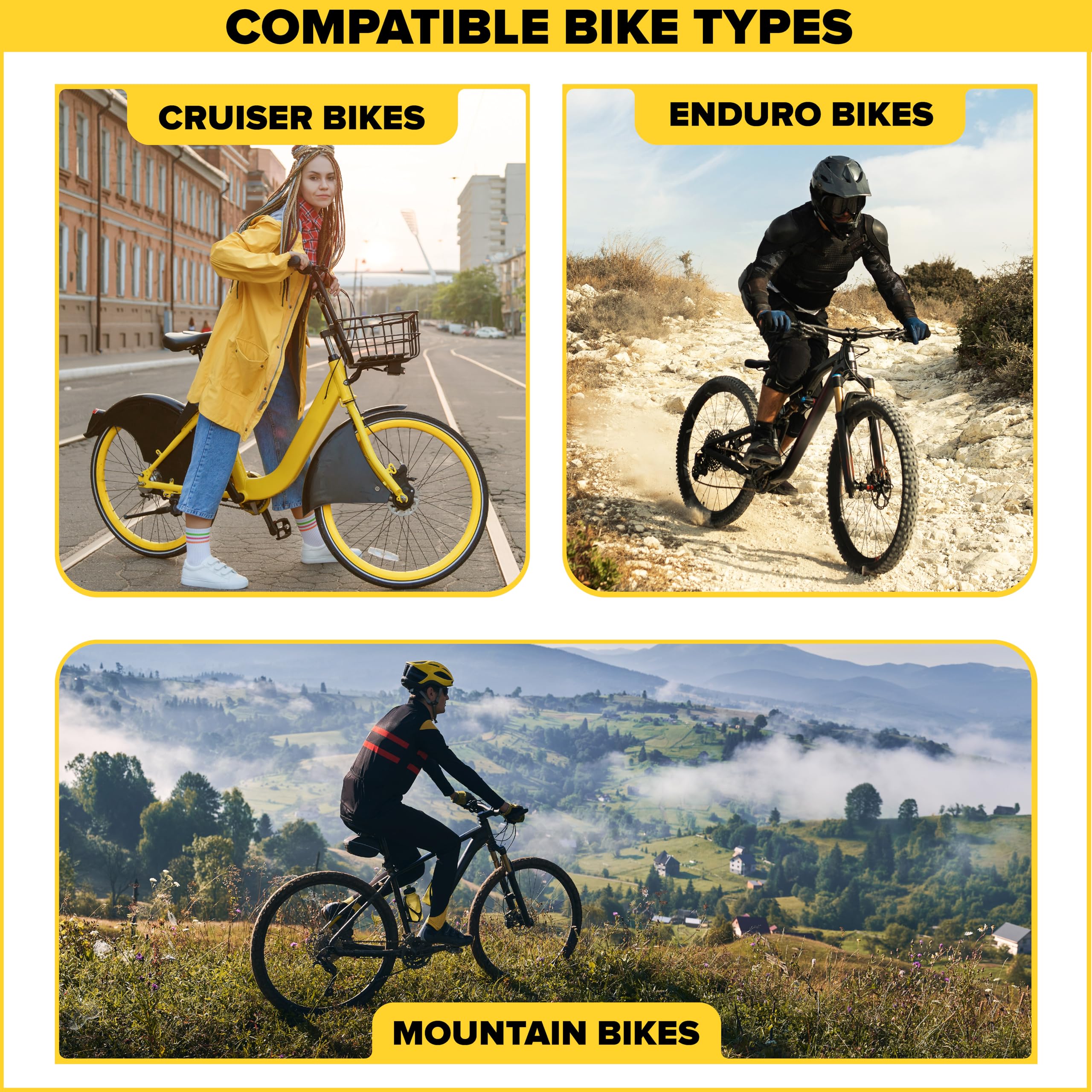 Ultraverse Bike Inner Tube for 26 X 1.75/1.95/2.10/2.125 inch Bicycle Tire with Schrader Valve – Rubber Tubes for Mountain and Trail, Cruisers, MTB, Gravel, Enduro, Downhill, City Bikes - 2 Pack