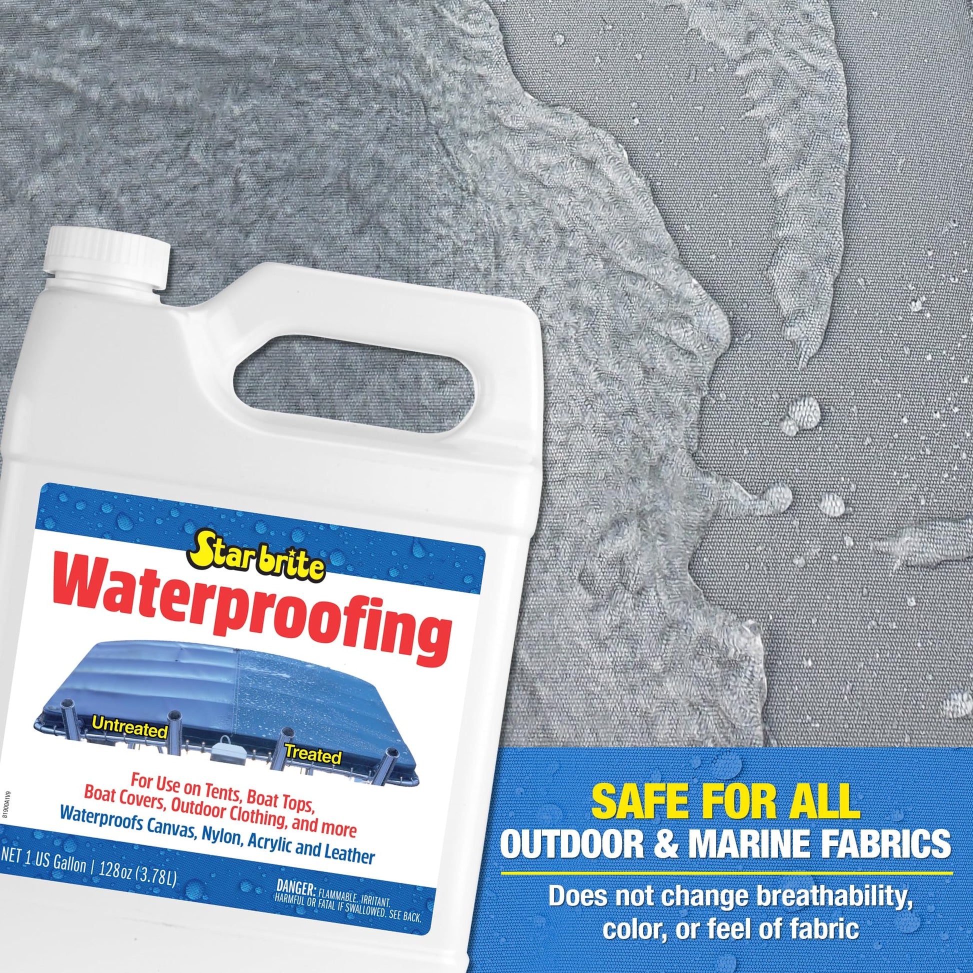 Star brite Waterproofing Spray, Waterproofing + Stain Repellent + UV Protection, 128 oz