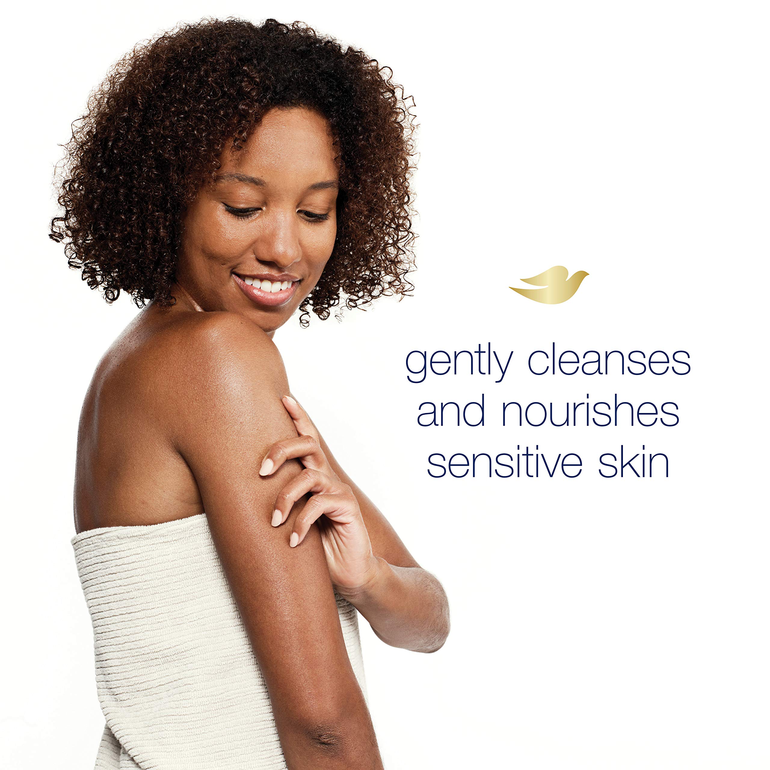 Dove Instant Foaming Body Wash 4 Count for Softer and Smoother Skin Sensitive Skin Effectively Washes Away Bacteria While Nourishing Your Skin 13.5 oz