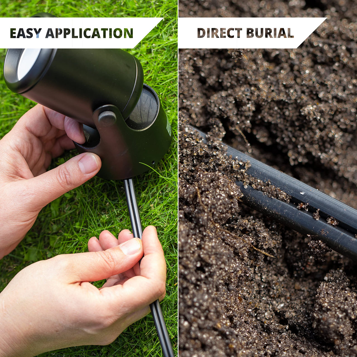Wirefy 12/2 Low Voltage Landscape Lighting Copper Wire - Outdoor Direct Burial - 12-Gauge 2-Conductor 250 Feet | Landscape Lighting Wire | 12/2 Landscape Wire