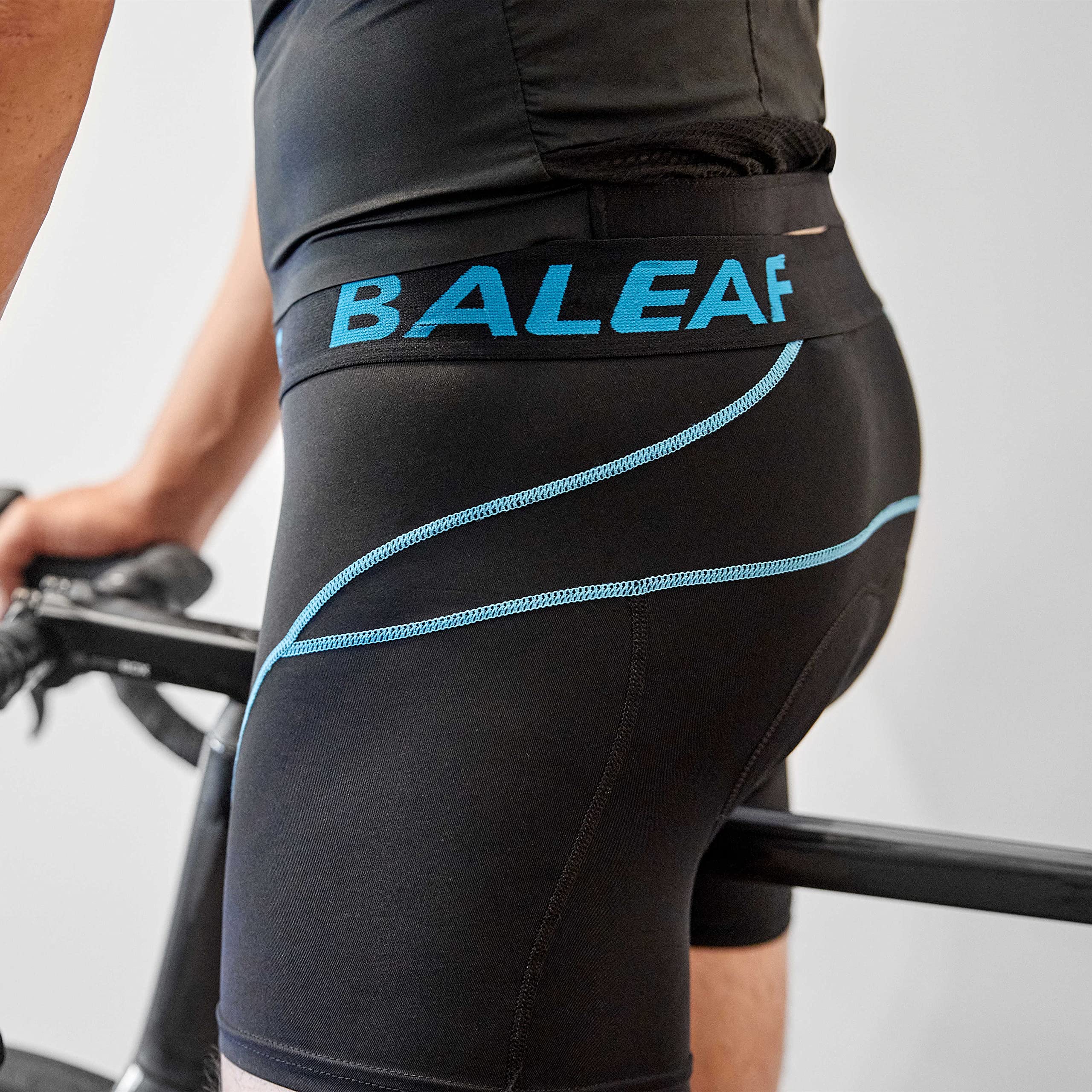 baleaf Men's 3D Padded Bike Shorts Cycling Underwear MTB Liner Road Biking Bicycle Clothes Blue M