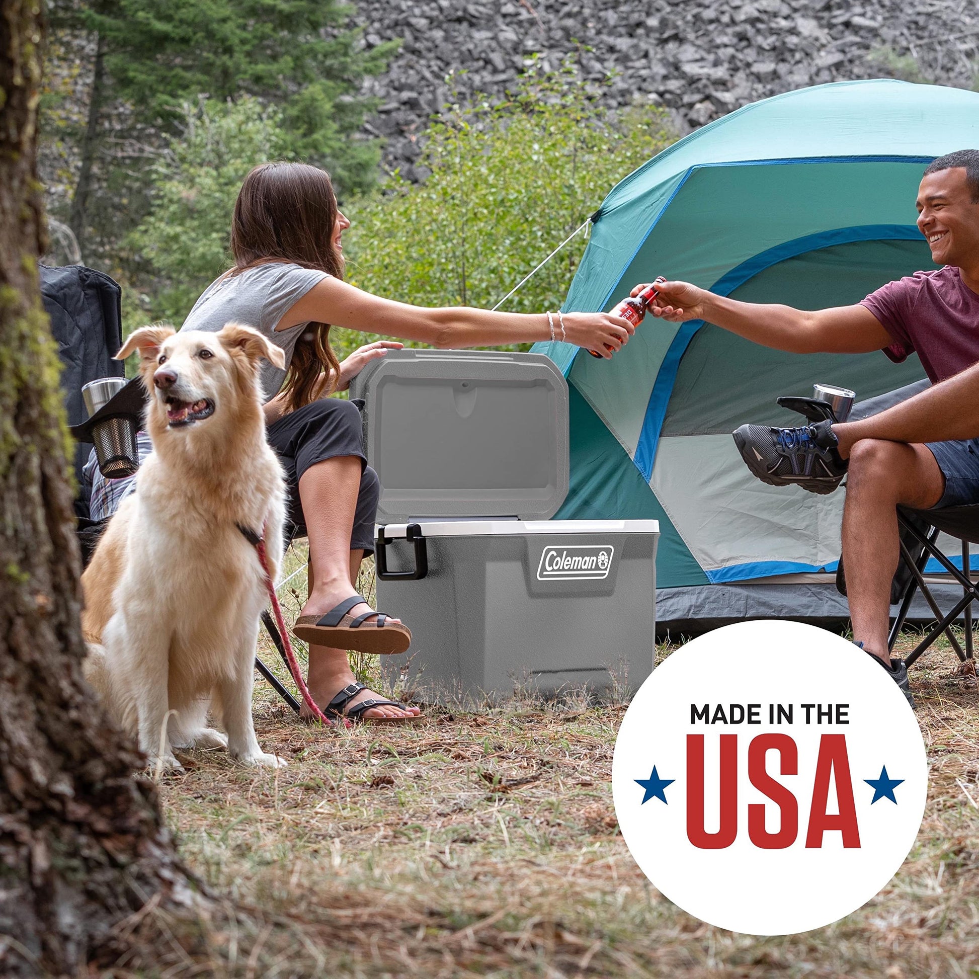 Coleman Classic Series Insulated Portable Cooler, Leak-Resistant Outdoor Hard Cooler Keeps Ice up to 5 Days, 52/70/120/150 Quart