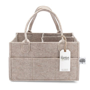 Parker Baby Windel-Caddy – Aufbewahrungskorb für Babyzimmer und Auto-Organizer für Windeln und Feuchttücher – Oatmeal, Regular