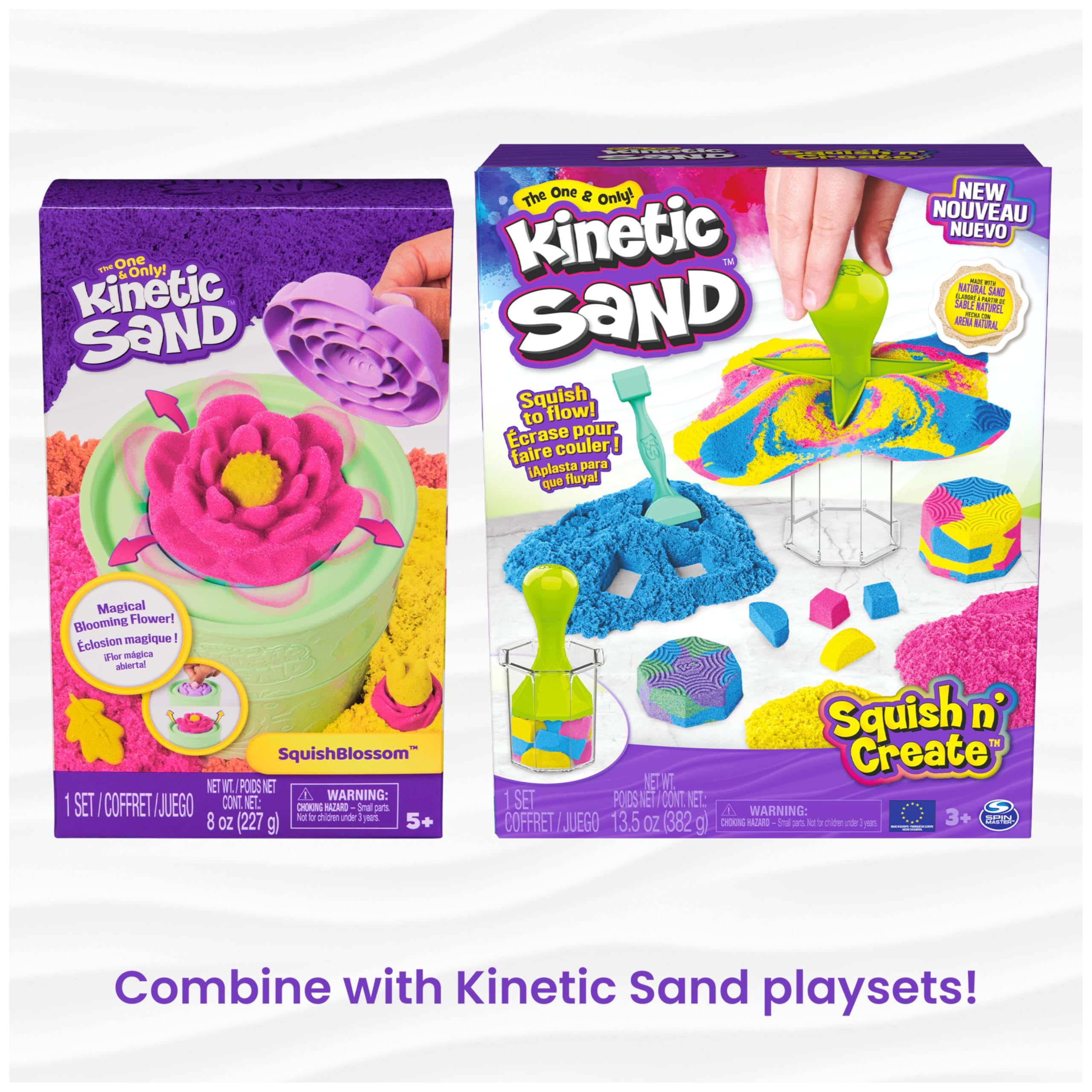 Kinetic Sand, 6lbs Mega Mixin’ Bag with Red, Yellow & Blue Play Sand (Packaging May Vary), Sensory Toys for Kids Ages 3 and up