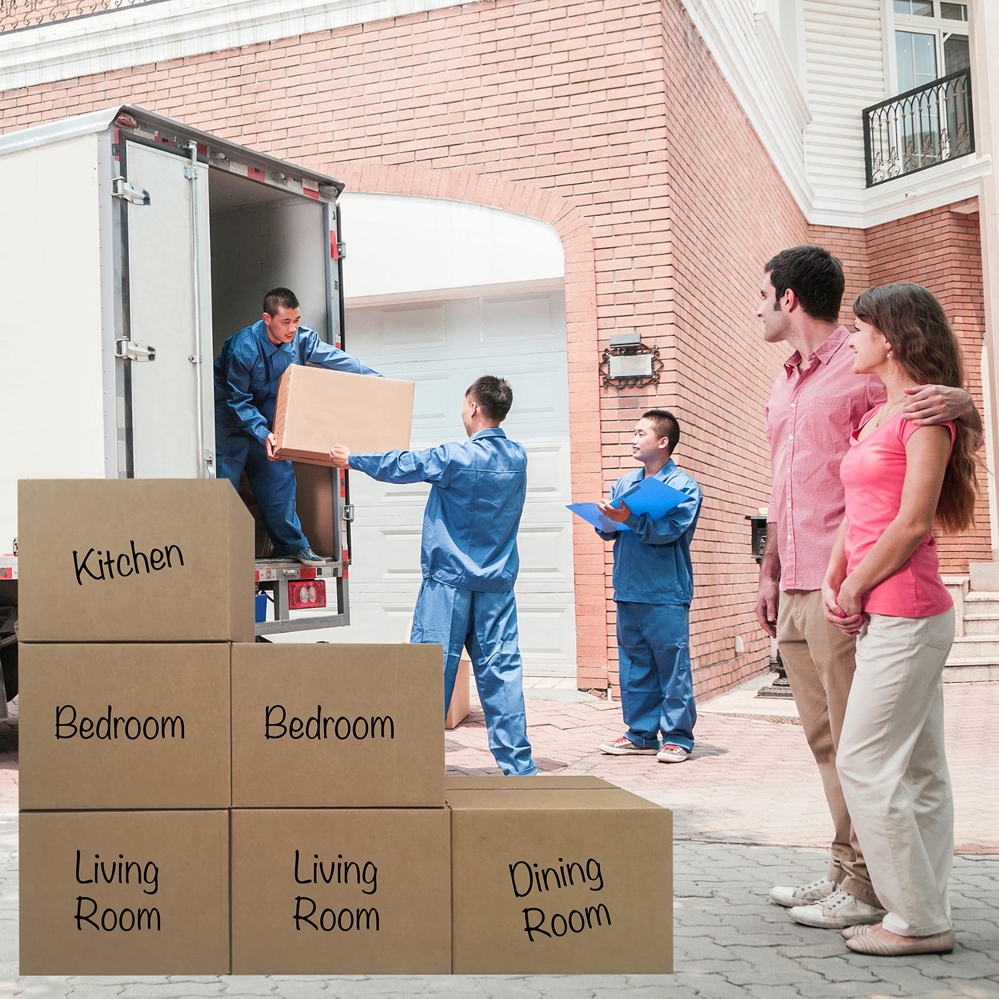UBOXES Large Moving Boxes 20" x 20" x 15" (Pack of 6)