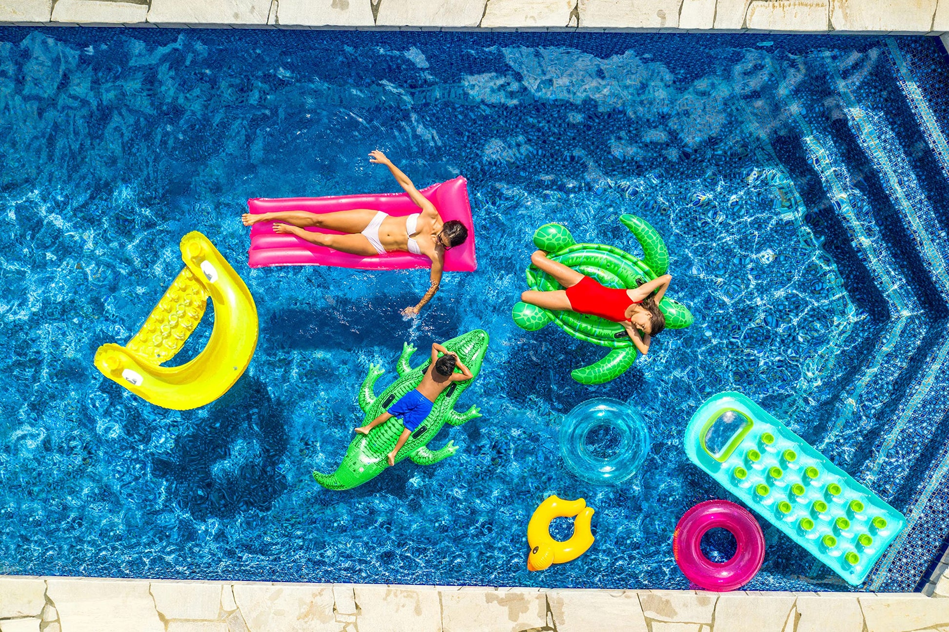 INTEX Giant Gator Inflatable Pool Float: Animal Pool Toy for Kids – 2 Heavy-Duty Handles – 176lb Weight Capacity – 80" x 45" – for Ages 3+